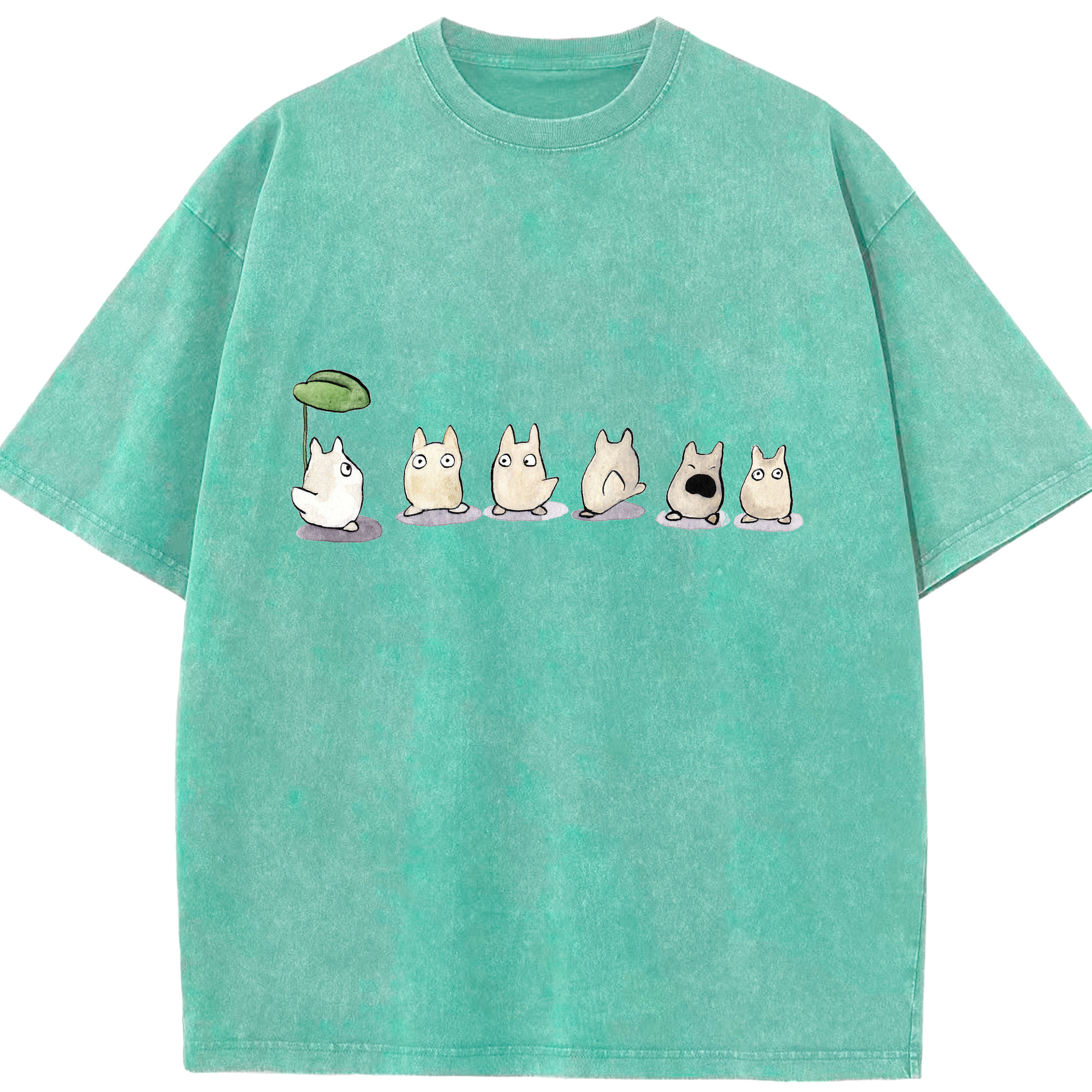 （画像用） となりのトトロ 草壁メイ 草壁サツキ My Neighbor Totoro Satsuki Kusakabe Mei Kusakabe 綿100% ヴィンテージ風 半袖Tシャツ（フロントプリント）